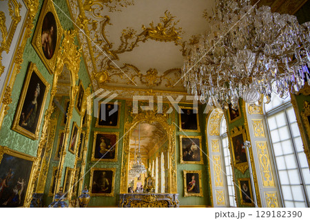 Munich Residenz, former royal palace of the Wittelsbach monarchs of Bavaria, with large art collection, in Munich, Germany 129182390