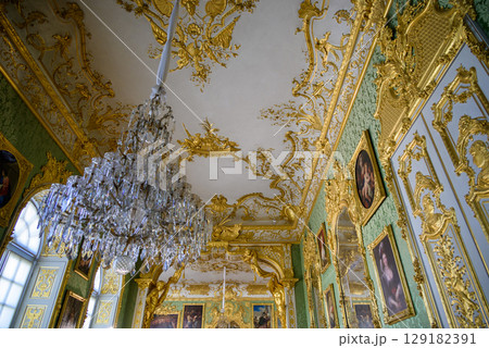 Munich Residenz, former royal palace of the Wittelsbach monarchs of Bavaria, with large art collection, in Munich, Germany 129182391