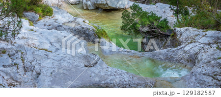 Pools of Cadini del Brenton, Dolomites, Italy Pools of Cadini del Brenton, Dolomites, Italy 129182587