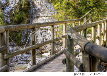 Pathway at Cadini del Brenton, Dolomites, Italy Pathway at Cadini del Brenton, Dolomites, Italy 129182588