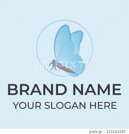 Elegant Butterfly Logo Elegant Butterfly Logo 129183295