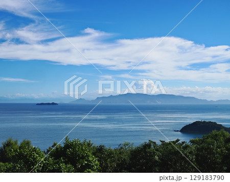 万葉の岬から見る2025年夏の播磨灘の眺望 129183790