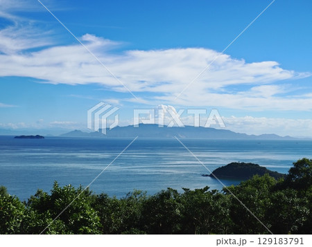 万葉の岬から見る2025年夏の播磨灘の眺望 129183791