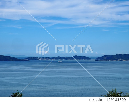 万葉の岬から見る2025年夏の播磨灘の眺望 129183799