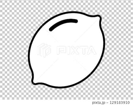 Lemon icon monochrome Lemon icon monochrome 129183910