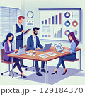 business people in a meeting at office 129184370