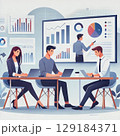 business people in a meeting at office 129184371