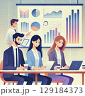 business people in a meeting at office 129184373