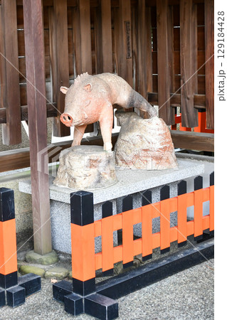 京都 護王神社の狛イノシシ 129184428