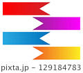 Vibrant ribbon banners for modern design projects, add a splash of color, create eye-catching headers, and highlight key messages 129184783