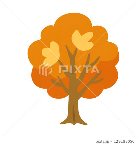 flat vector icon of tree 129185056