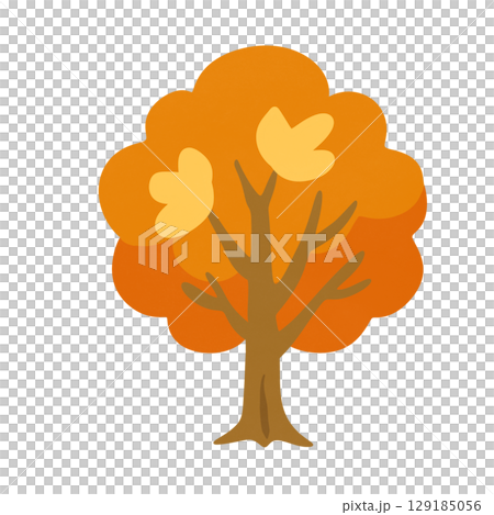 flat vector icon of tree 129185056