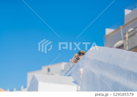 サントリーニ島の美しい風景 129185579