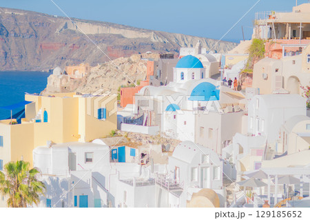 サントリーニ島の美しい風景 129185652
