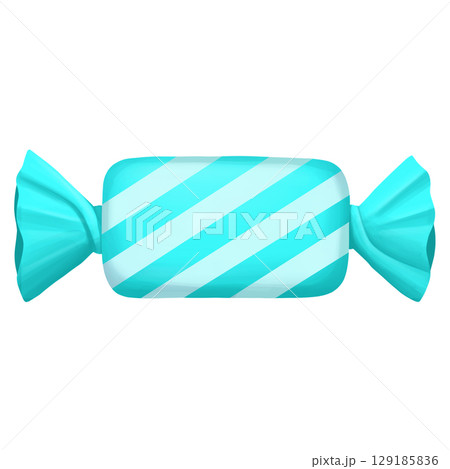 Blue striped halloween wrapped candy Blue striped halloween wrapped candy 129185836