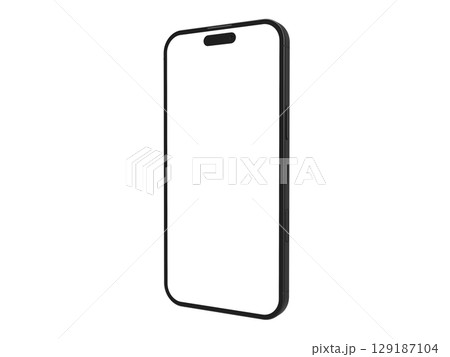 スマートフォンiPhone16の3Dイラストレーション 129187104