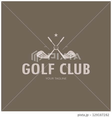 Golf ball logo, Golf design stick logo, logo for professional golf team, golf club, tournament, golf store business, golf course, event Golf ball logo, Golf design stick logo, logo for professional golf team, golf club, tournament, golf store business, golf course, event 129187282