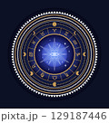 Divine magic occult symbolism vector illustration 129187446