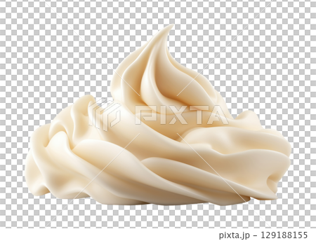 White Whipped Cream 129188155