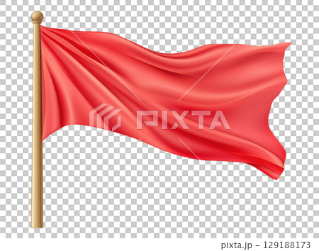 Red Flag Illustration Red Flag Illustration 129188173