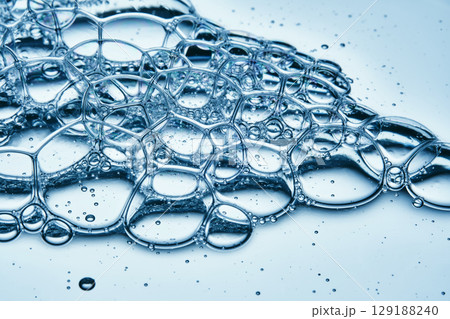 Bubbles in the beautiful texture of hyaluronic serum. Bubbles in the beautiful texture of hyaluronic serum. 129188240