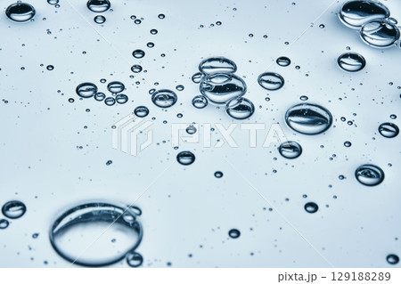 Beautiful bubbly texture of gel cosmetics. 129188289