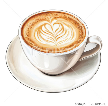 Coffee Cup Illustration 129189504