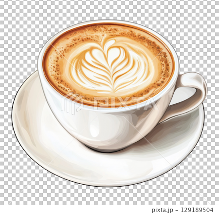 Coffee Cup Illustration 129189504