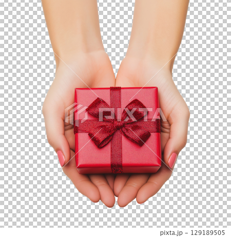 Hands with Gift Box 129189505