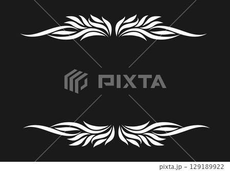 Growing floral element animation. Video clip with alpha channel. 129189922