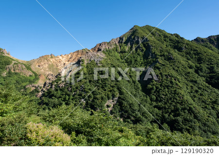 栃木県 那須山 登山道の風景 栃木県 那須山 登山道の風景 129190320