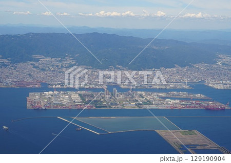 兵庫六甲アイランドの空撮 兵庫六甲アイランドの空撮 129190904