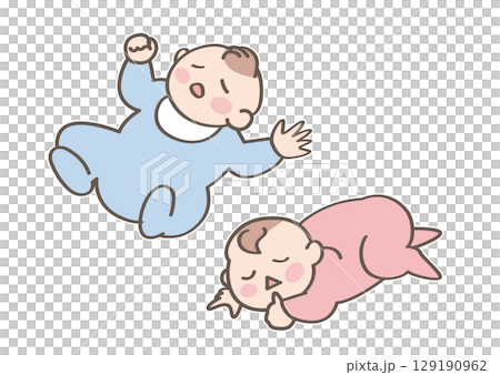眠る赤ちゃん 129190962