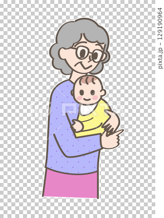 Person holding a baby 129190964