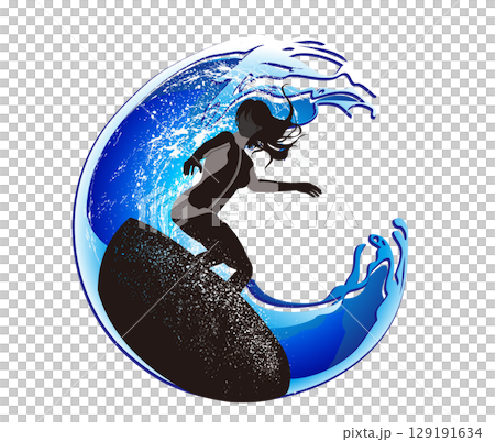 衝浪的女人 129191634