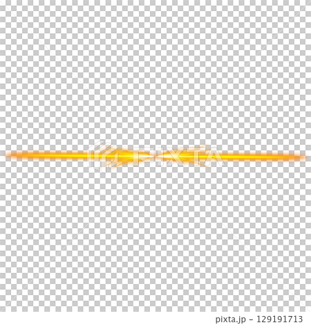 Orange energy beam effect (transparent background) 129191713