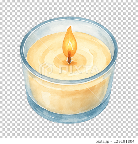 Glass candle cutout PNG 129191804