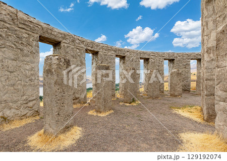 Stonehenge Memorial Overlooking Columbia river 129192074