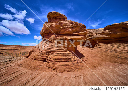 Sandstone Layers and Desert Sky Motion at Eye Level in Arizona Sandstone Layers and Desert Sky Motion at Eye Level in Arizona 129192125