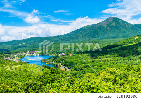 長野 白樺湖と蓼科山 長野 白樺湖と蓼科山 129192680