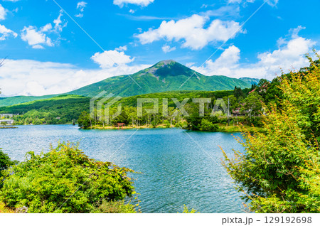 長野 白樺湖と蓼科山 長野 白樺湖と蓼科山 129192698