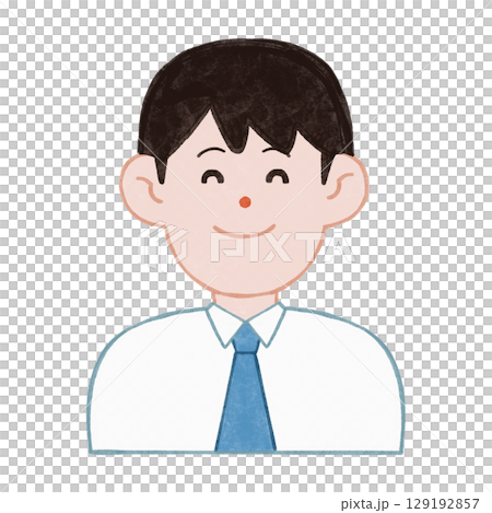 A young businessman in a suit, smiling A young businessman in a suit, smiling 129192857
