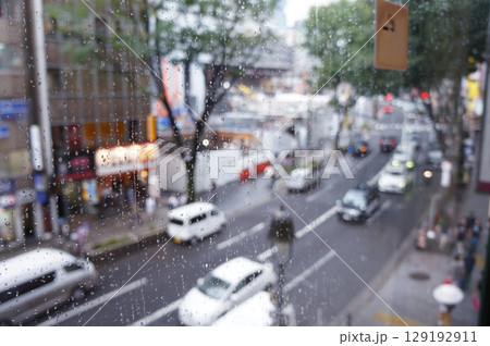 雨粒と渋谷 雨粒と渋谷 129192911