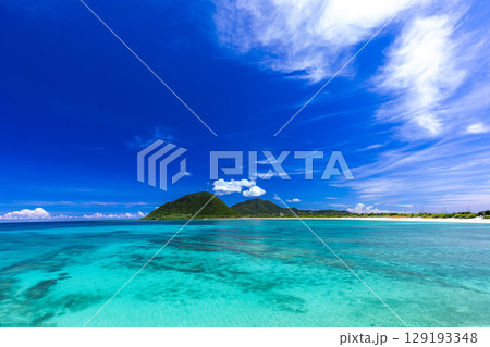 離島の青い海 離島の青い海 129193348
