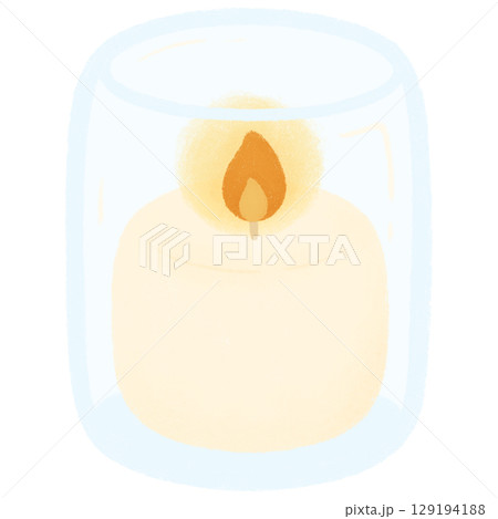Candle in glass Candle in glass 129194188