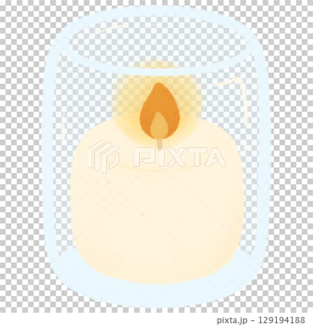 Candle in glass Candle in glass 129194188