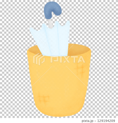 Umbrella in bucket  129194209