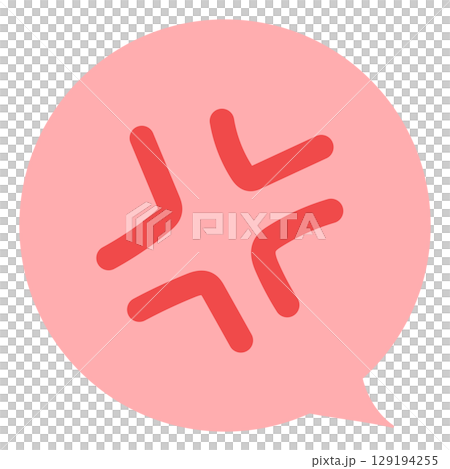 情緒表達言語泡沫憤怒刺激煩惱沒有主線顏色向量插圖 129194255