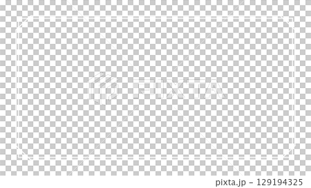 シンプルな白い線フレーム枠のピンク背景イラスト　横長ベクター　透過png透明 129194325