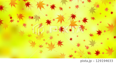 紅葉　もみじ　秋　背景	 129194633